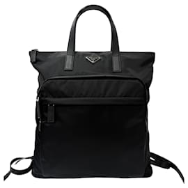 Borsa Tote Prada 2VG098 in pelle Saffiano e Re-Nylon