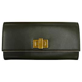 Fendi Peekaboo Lederlanger Geldbeutel