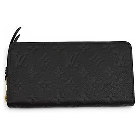 Louis Vuitton Monogram Empreinte Noir Long Wallet