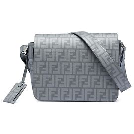 Fendi Grigio Zucca Spalmati Flap Crossbody