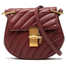 Borsa Drew Bijou in pelle trapuntata rossa mini Chloé