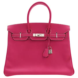 Hermès Pink Epsom Candy Verso Birkin Retourne 35