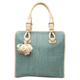 Borsa Boogie in rafia blu Celine - Céline