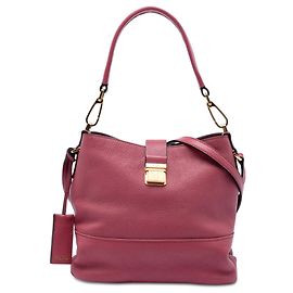 Borsa Hobo Convertibile in pelle di capra Madras rosa Miu Miu