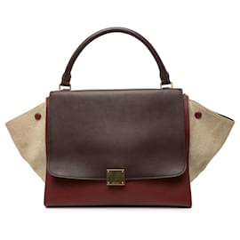 Céline Borsa Trapeze Celine in pelle tricolore rossa taglia Medium