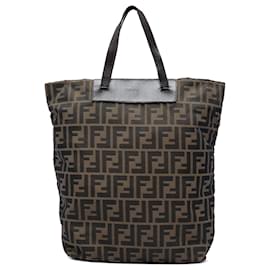 Tote Fendi en lona Zucca marrón