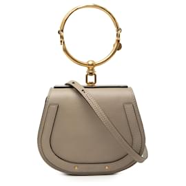 Borsa a tracolla Chloé Brown Small Leather Nile Bracelet