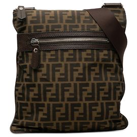 Fendi Marrone Zucca Canvas Crossbody
