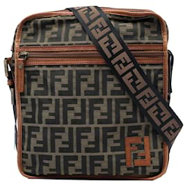 Fendi Black Zucca Canvas Crossbody