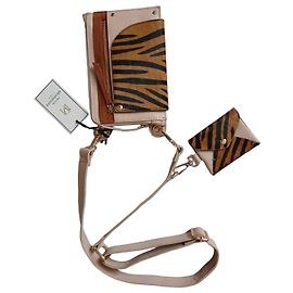 Petite Mendigote Zebra-Print Ponyhaar Lederhandtasche