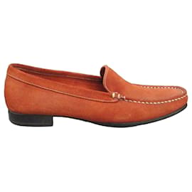 Paraboot Mocassini in scamosciato arancione