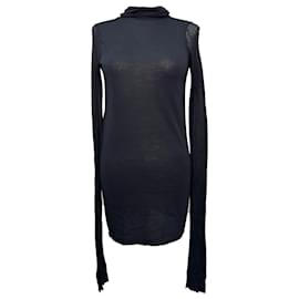 Rick Owens Rollkragenpullover aus schwarzer Wolle