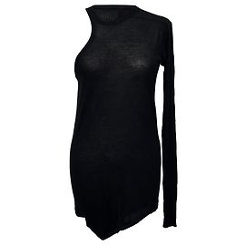 Rick Owens Camiseta sin mangas Rick Owen Ziggy Banana en viscosa negra