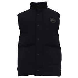 Gilet a collo alto Canada Goose in poliestere nero