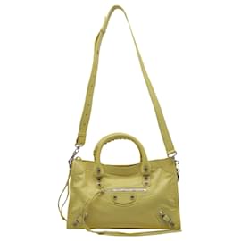 Petit sac Le City de Balenciaga en cuir agneau jaune