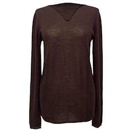 Rick Owens Strickpullover aus brauner Wolle
