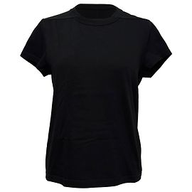T-shirt con girocollo Rick Owens in cotone nero