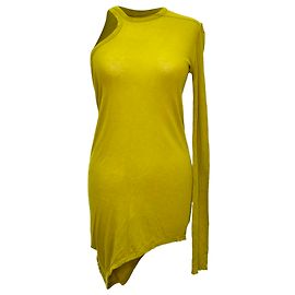Rick Owens Ziggy Banana Tank Top aus gelber Viskose