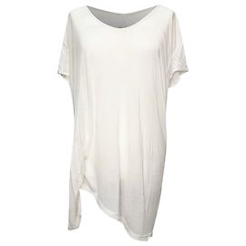 Camiseta Hiked de Rick Owens en viscosa blanca