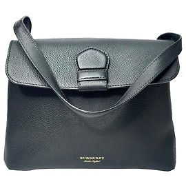 Borsa a tracolla Burberry Medium Camberley in pelle nera