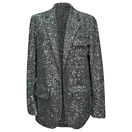 Zadig & Voltaire Vivi Paillettenjacke aus Polyester in Silber