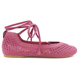 Christian Dior DIOR POEME Mesh-Baumwoll-Flachschuhe