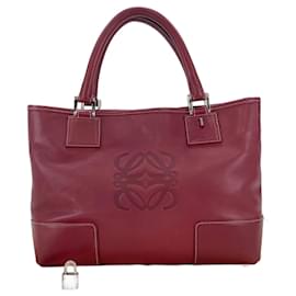 Borsa Loewe Amazona 28 Anagram in rosso