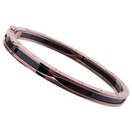 Bulgari Bracciale Bvlgari B.zero1 in oro rosa 18k e ceramica nera