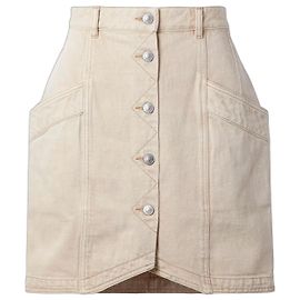 Isabel Marant Etoile Isabel Marant Étoile Sabel Denim Minirock - Beige