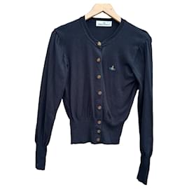 Vivienne Westwood Bea Cardigan in Schwarz aus Baumwolle und Kaschmir