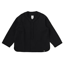 visvim Camicia Dugout Nera Lana Lino