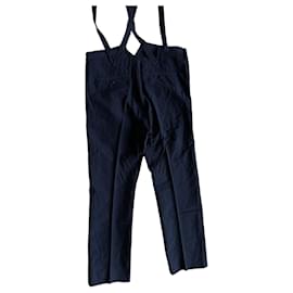 visvim Travailler Braces Hose Dunkelblau
