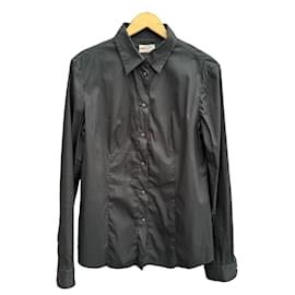 Prada Chemise Slim Fit en Coton Noir