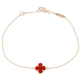 Van Cleef & Arpels Sweet Alhambra Carnelian Bracelet