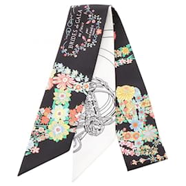 Hermes Twilly Brides de Gala en Fleurs Eyeliner Ribbon Scarf - Hermès