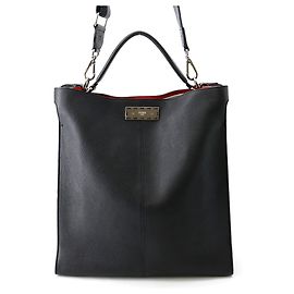 Borsa Tote in pelle Fendi Peekaboo X-Lite Fit