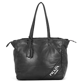 Prada Tote Bag aus schwarzem Leder