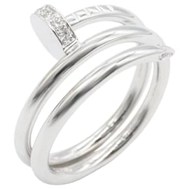 Anillo Juste un Clou Double Diamond de Cartier en oro blanco de 18K