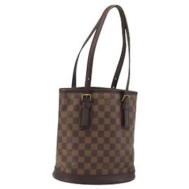 LOUIS VUITTON Borsa a tracolla Damier Ebene Marais N42240 LV Auth 188364