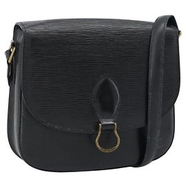 Borsa a Spalla LOUIS VUITTON Epi Saint Cloud GM Black Noir M52192 LV Auth 188832