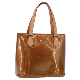 LOUIS VUITTON Borsa Monogram Vernis Houston Bronze M91122 LV Auth 188786A