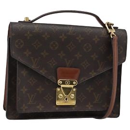 LOUIS VUITTON Borsa Monogram Monceau 28 M51185 LV Auth ka4910