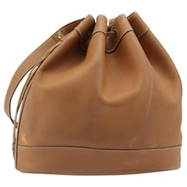 Hermès HERMES Market GM Schultertasche Epsom Braun Gold Authentisch yk20594