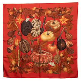 Bufanda Hermès Carré 90 CITROUILLES ET COLOQUINTES