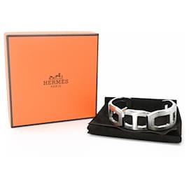 Hermes Tetris Cuff Bangle in Silver - Hermès