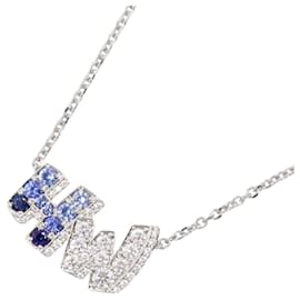 Collana Harry Winston HW Graffiti Zaffiro e Diamante