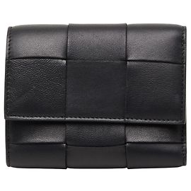 Bottega Veneta Maxi Intrecciato Cassette Tri-fold Portemonnaie