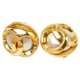 Orecchini a clip Chanel Coco Mark placcati oro