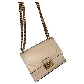 Bolso de hombro Fendi Kan U de piel - Beige
