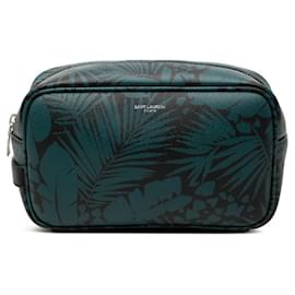 Borsa Saint Laurent Logo Botanical Palm Leaf Print